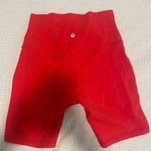 Lululemon align shorts 6” red